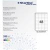 STARLINE Etichetta adesiva bianca 100fg A4 52,5x25mm (48et/fg) STARLINE X210ODC556