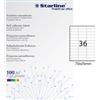 STARLINE Etichetta adesiva bianca 100fg A4 70x25mm (36et/fg) STARLINE X210ODC506