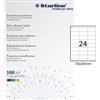 STARLINE Etichetta adesiva bianca 100fg A4 70x35mm (24et/fg) STARLINE X210ODC549