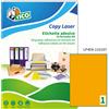 TICO Etichetta adesiva LP4F arancio fluo 70fg A4 210x297mm (1et/fg) Tico LP4FA-210297
