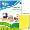 TICO Etichetta adesiva LP4F giallo fluo 70fg A4 210x297mm (1et/fg) Tico LP4FG-210297