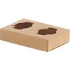 LEONE Conf 50 Portabicchieri asporto da 2 posti 17x11x3,5cm carta kraft avana Leone H0737