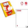MARKIN Poliestere adesivo C/503 trasparente lucido 50fg A4 210x297mm (1et/fg) laser X220LTGC503