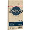 FAVINI 25 buste CALLIGRAPHY PERGAMENA 110x220mm 90gr nocciola FAVINI A57N203