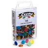 LEONE DELL'ERA SCATOLA 100 PUNTINE COLORATE ASSORTITE LEONE COLOR APPP100