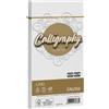 FAVINI 25 buste CALLIGRAPHY LINO 120gr 110x220mm bianco FAVINI A570514