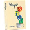 FAVINI Carta LECIRQUE A3 80gr 500fg giallo pastello 100 FAVINI A712353