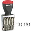 COLOP TIMBRO NUMERATORE 6 COLONNE 4MM 4006 COLOP 4006