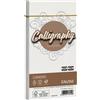 FAVINI 25 BUSTE CALLIGRAPHY CANVAS 110X220MM 100GR 01 BIANCO A570414