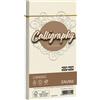 FAVINI 25 BUSTE CALLIGRAPHY CANVAS 110X220MM 100GR 02 AVORIO A57Q414
