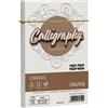FAVINI 25 BUSTE CALLIGRAPHY CANVAS 120X180MM 100GR 01 BIANCO A570417