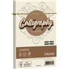 FAVINI 25 BUSTE CALLIGRAPHY CANVAS 120X180MM 100GR 02 AVORIO A57Q417