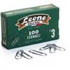 LEONE DELL'ERA SCATOLA 100 FERMAGLI N.3 MM28 ZINCATI ANTIRUGGINE LEONE FZ3