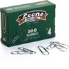 LEONE DELL'ERA SCATOLA 100 FERMAGLI N.4 MM32 ZINCATI ANTIRUGGINE LEONE FZ4