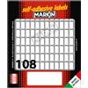 MARKIN Etichetta adesiva bianca 14x8mm (10fogli x 108etichette) Markin X11010