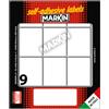 MARKIN Etichetta adesiva bianca 46x37mm (10fogli x 9etichette) Markin X11035