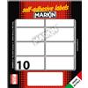 MARKIN Etichetta adesiva bianca 56x26mm (10fogli x 10etichette) Markin X11040