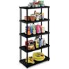 TERRY SCAFFALE PPL 5 RIPIANI 80x40x173,4CM NERO ART.4080 S/5 1001895