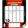 MARKIN Etichetta adesiva bianca 70x20mm (10fogli x 10etichette) Markin X11044