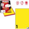 MARKIN Etichetta adesiva C/503 giallo fluo 100fg A4 210x297mm (1et/fg) Markin X210C503F-GI