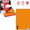 MARKIN Etichetta adesiva C/503 arancio fluo 100fg A4 210x297mm (1et/fg) Markin X210C503F-AR