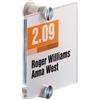 DURABLE TARGA PER PORTE/PARETI CRYSTAL SIGN 105X105MM DURABLE 4820-19