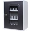 METALPLUS Casetta portacellulari 30 posti c/anta trasparente e doppia chiave Metalplus 5570/30VGRIGIO