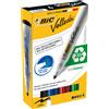 BIC ASTUCCIO 4 MARCATORI P.TONDA Whiteboard VELLEDA® 1701 Recycled BIC® 904941