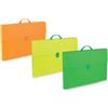 FAVORIT Valigetta polionda Fluo 36,5x56,5cm dorso 5,5cm colori assortiti 100501079