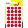 AVERY Blister 168 etichetta adesiva tonda PSA rosso Ø15mm Avery PSA15R