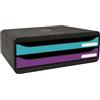 EXACOMPTA Cassettiera Toolbox 2 cassetti Titane colori assortiti Exacompta 316101D
