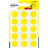 AVERY Blister 90 etichetta adesiva tonda PSA giallo Ø19mm Avery PSA19J