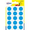 AVERY Blister 90 etichetta adesiva tonda PSA blu Ø19mm Avery PSA19B