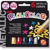 Instant TEMPERA SOLIDA PLAYCOLOR 6 COLORI METAL in STICK da 10GR 10321