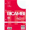 PIGNA RICAMBI FORATI A5 1RIGO 80GR QUAXIMA 40FG 80GR PIGNA 00629041R
