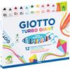 GIOTTO ASTUCCIO 12 PENNARELLI GIOTTO TURBO GIANT CLASSICI+2 NEON 432000