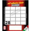 MARKIN Etichetta adesiva bianca 28x19mm (10fogli x 28etichette) Markin X10023