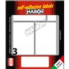 MARKIN Etichetta adesiva bianca 83x53mm (10fogli x 3etichette) Markin X10049