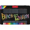 FABER-CASTELL Astuccio in metallo 36 matite colorate triangolare Black Edition Faber-Castell 116437
