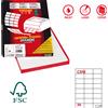 MARKIN Etichetta adesiva C/510 bianca 100fg A4 70x37,12mm (24et/fg) Markin X210C510