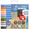 CARIOCA Astuccio 12 Paint Marker acrilico punta media colori assortiti Carioca 45294