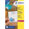 AVERY Etichette bianche coprenti BlockOUT™ A4 25 fg 63x38,1mm (21 et/fg) laser L4613-25