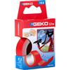 Geko Nastro adesivo telato Tex rosso 19mmx2,7mt Geko 8143000001