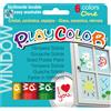 Instant TEMPERA SOLIDA PER VETRI PLAYCOLOR 6 COLORI BRILLANTI IN STICK 02001