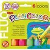 Instant TEMPERA SOLIDA PLAYCOLOR 6 COLORI FLUO in STICK da 10GR 10431