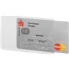 DURABLE Tasca porta carte di credito argento trasp. 54x87mm RFID Secure Durable 8903-19
