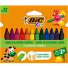 BIC KIDS ASTUCCIO 12 PASTELLI KIDS PLASTIDECOR TRIANGLE BIC 8297733