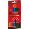 KOH.I.NOOR ASTUCCIO 12 MATITE COLORATE ACQUARELLO KOHINOOR H2139N