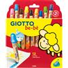 GIOTTO BEBE Astuccio 12 supermatitoni lavabili c/temperino GIOTTO BeBE' F477700