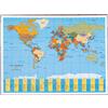 LEBEZ Sottomano GEOGRAPHIC Planisfero 40x53cm 45350 LAUFER 45350.